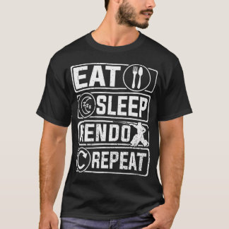 Eat Sleep Kendo Repeat - Japanese Kendo Wrestler K T-Shirt