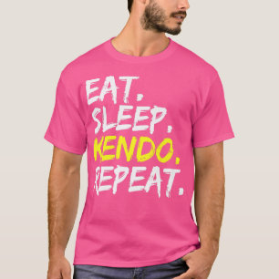 Eat Sleep Kendo Repeat Saying Design Sword Art (2 T-Shirt