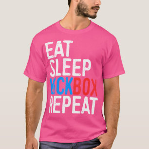 Eat Sleep Kickbox Repeat Kickboxing T-Shirt