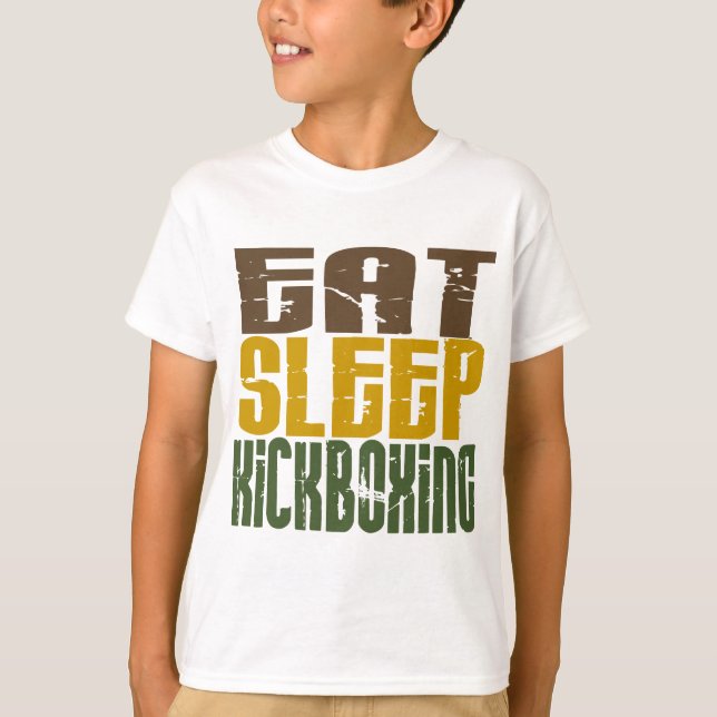Eat Sleep Kickboxing 1 T-Shirt (Front)