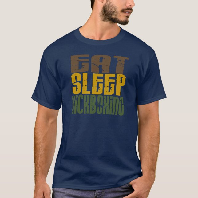 Eat Sleep Kickboxing 1 T-Shirt (Front)