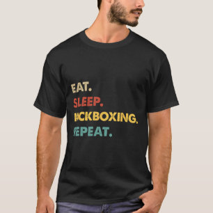 Eat Sleep Kickboxing Repeat Funny Kickboxing Lover T-Shirt