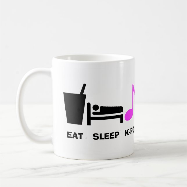 Eat Sleep Kpop Mug (Left)