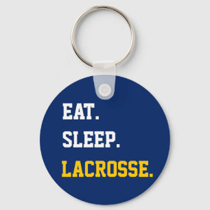 Eat Sleep Lacrosse Key Ring