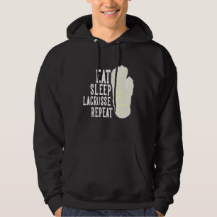 Eat Sleep Lacrosse Repeat Boys Lax Sports Team Gam Hoodie
