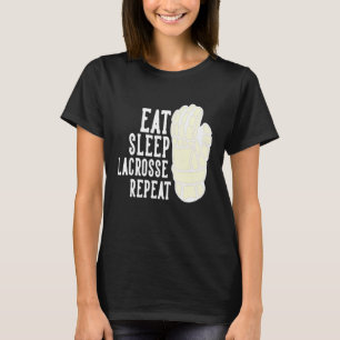 Eat Sleep Lacrosse Repeat Boys Lax Sports Team Gam T-Shirt
