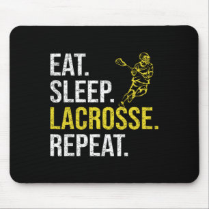 Eat Sleep Lacrosse Repeat Sports Team Gifts Men Fa Mouse Pad