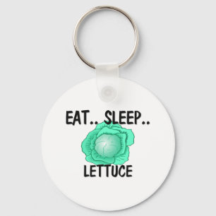 Eat Sleep LETTUCE Key Ring