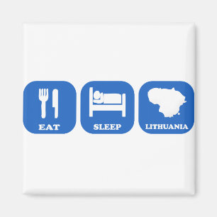 Eat Sleep Lithuania Magnet