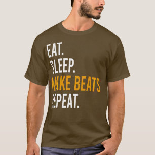 Eat Sleep Make Beats Repeat Music Gift Long Sleeve T-Shirt