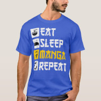 Eat Sleep Manga Repeat anime Japan saying Cosplay