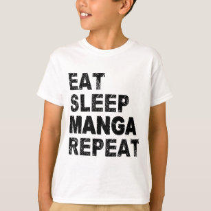 Eat Sleep Manga Repeat T-Shirt