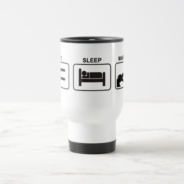 "Eat - Sleep - Marshal" mug by Flagman (Center)