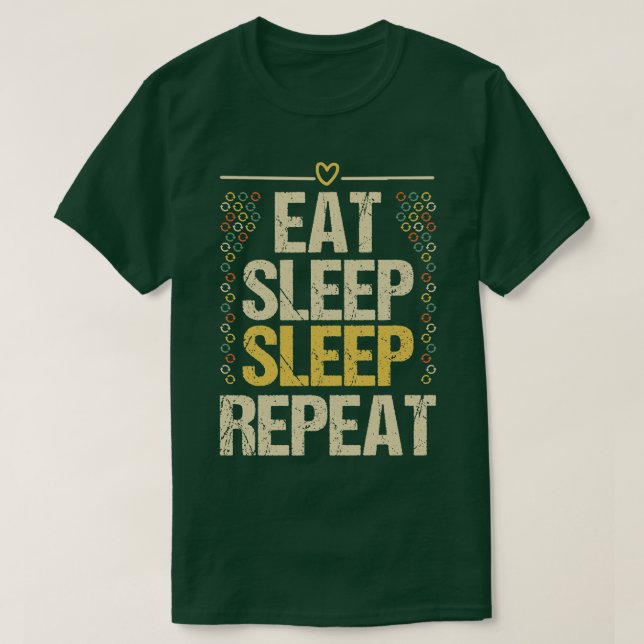 Eat Sleep Math Repeat T-Shirt (Design Front)