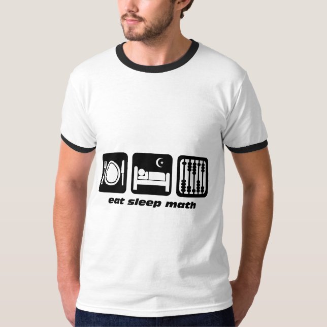 eat sleep math T-Shirt (Front)