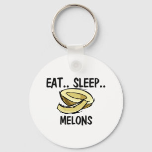 Eat Sleep MELONS Key Ring