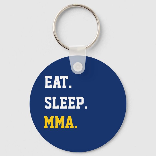 Eat Sleep MMA Key Ring (Front)