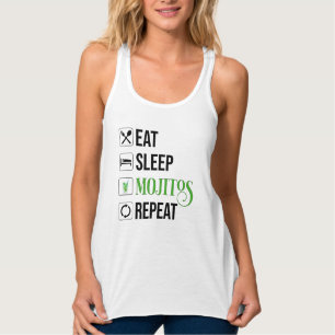 Eat Sleep Mojitos Repeat Singlet