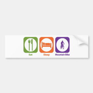Eat Sleep Mountain Bike Bumper Sticker