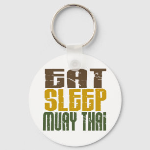 Eat Sleep Muay Thai 1 Key Ring