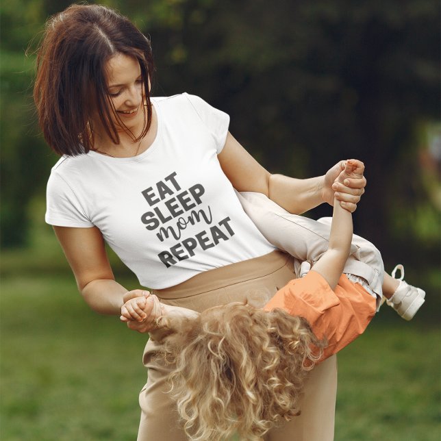 Eat Sleep Mum Repeat - Gift TShirt for Mum (Creator Uploaded)