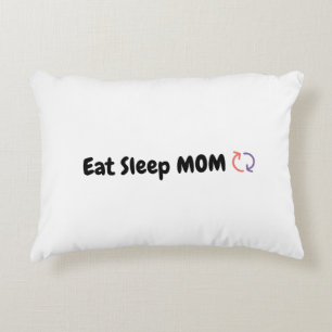 Eat Sleep Mum Repeat mothers love Decorative Cushion