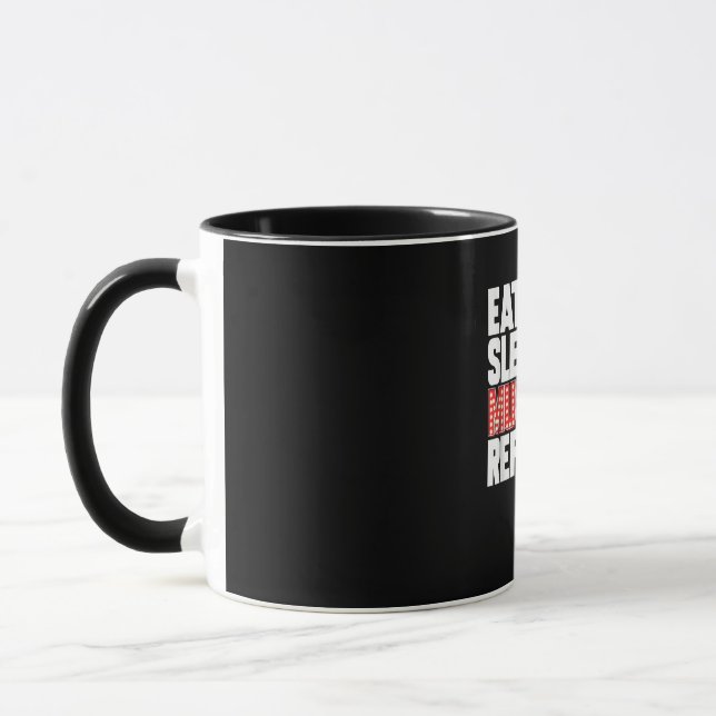 Eat Sleep Musicals Repeat Broadway Actor Actress Mug (Left)