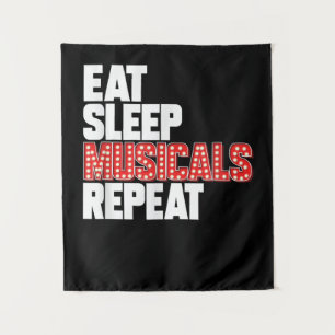 Eat Sleep Musicals Repeat Broadway Actor Actress Tapestry