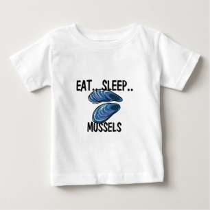 Eat Sleep MUSSELS Baby T-Shirt