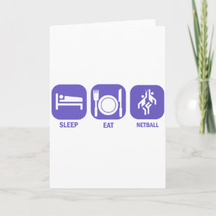 Eat Sleep Netball Card
