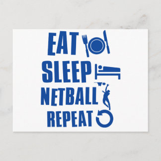 Eat sleep Netball Postcard