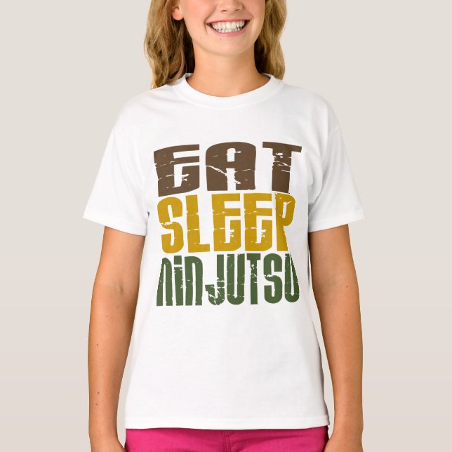 Eat Sleep Ninjutsu 1 T-Shirt (Front)