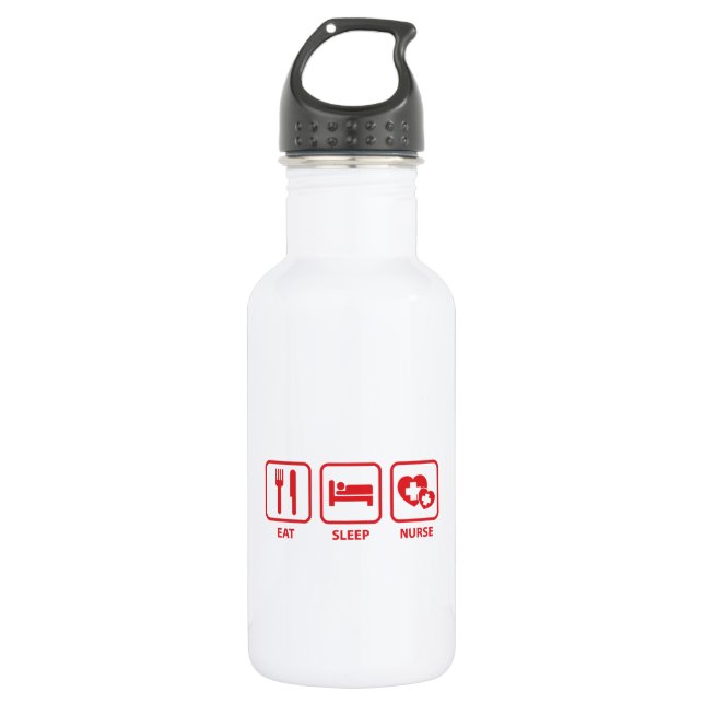 Eat Sleep Nurse 532 Ml Water Bottle (Front)
