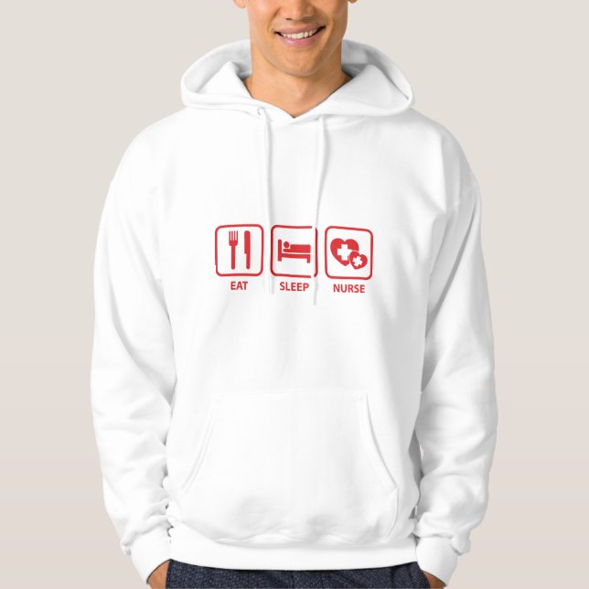 Eat Sleep Nurse Hoodie (Front)