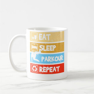 Eat Sleep Parkour Repeat Freerunning Parkour Runne Coffee Mug