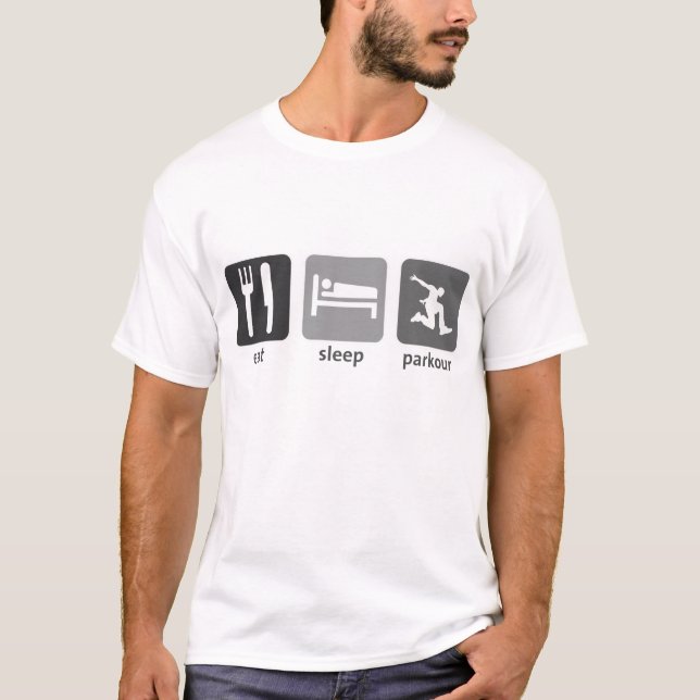 Eat Sleep Parkour T-Shirt (Front)