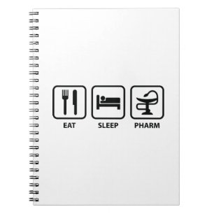 Eat Sleep Pharm Spiral Notebook