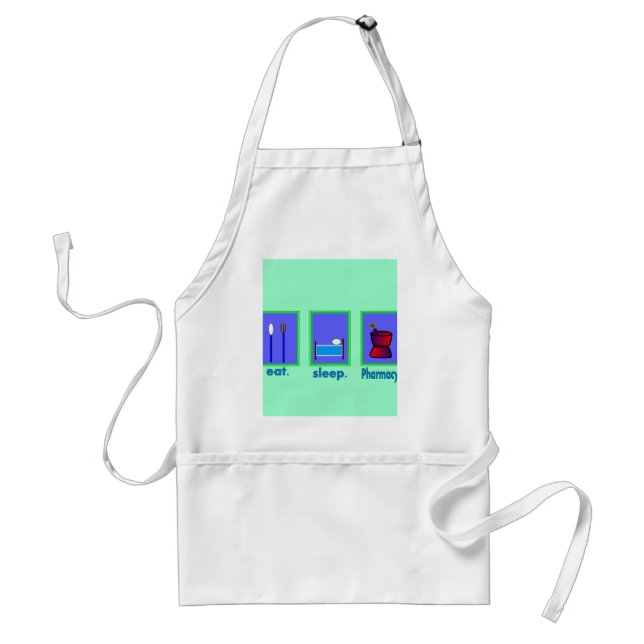 Eat Sleep Pharmacy  Pharmacist Gifts Standard Apron (Front)