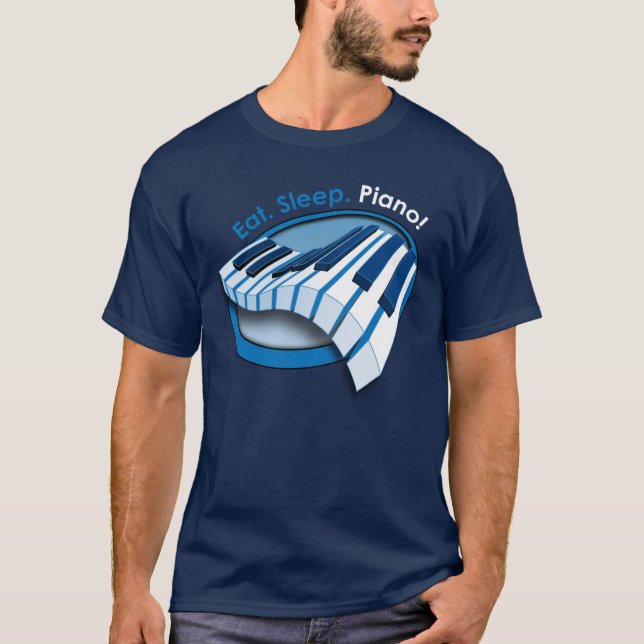Eat Sleep Piano T-Shirt (Front)