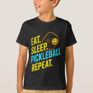 Eat sleep pickleball repeat - funny player fans T-Shirt
