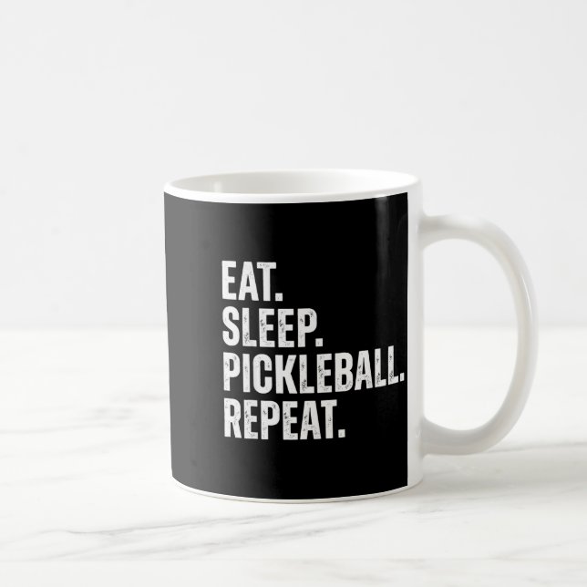 Eat sleep pickleball repeat funny player gift  coffee mug (Right)