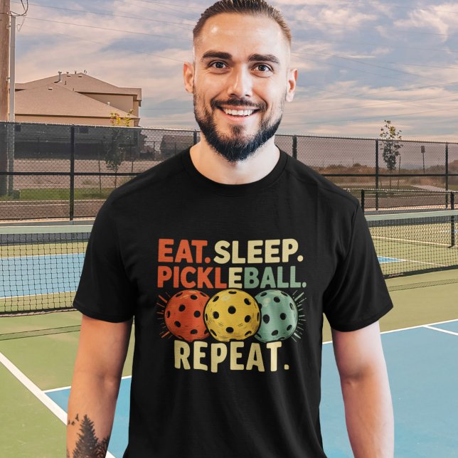 Eat Sleep Pickleball Repeat – Game Day Essential T-Shirt (Creator Uploaded)