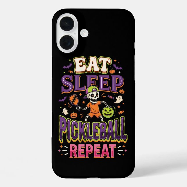 Eat Sleep Pickleball Repeat Pickleball Case-Mate iPhone Case (Back)