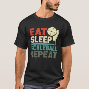 Eat Sleep Pickleball Repeat Retro vintage T-Shirt