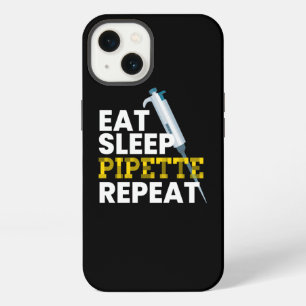 Eat Sleep Pipette Repeat Microbiology iPhone 13 Case