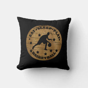 Eat sleep play Basketball Cushion