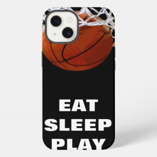 Eat Sleep Play Basketball Motivational iPhone 13 Case