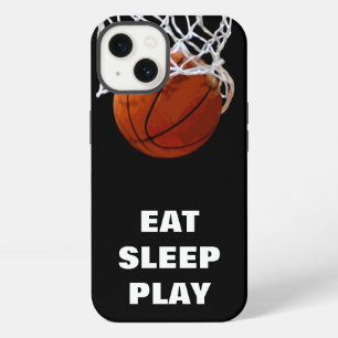 Eat Sleep Play Basketball Motivational iPhone 13 Case