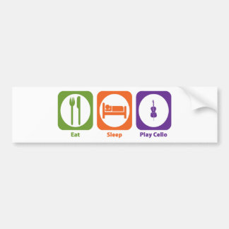 Eat Sleep Play Cello Bumper Sticker