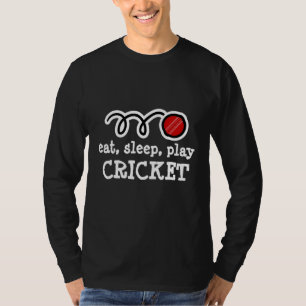 Eat Sleep Play Cricket Repeat Cool Cricket Sport P T-Shirt